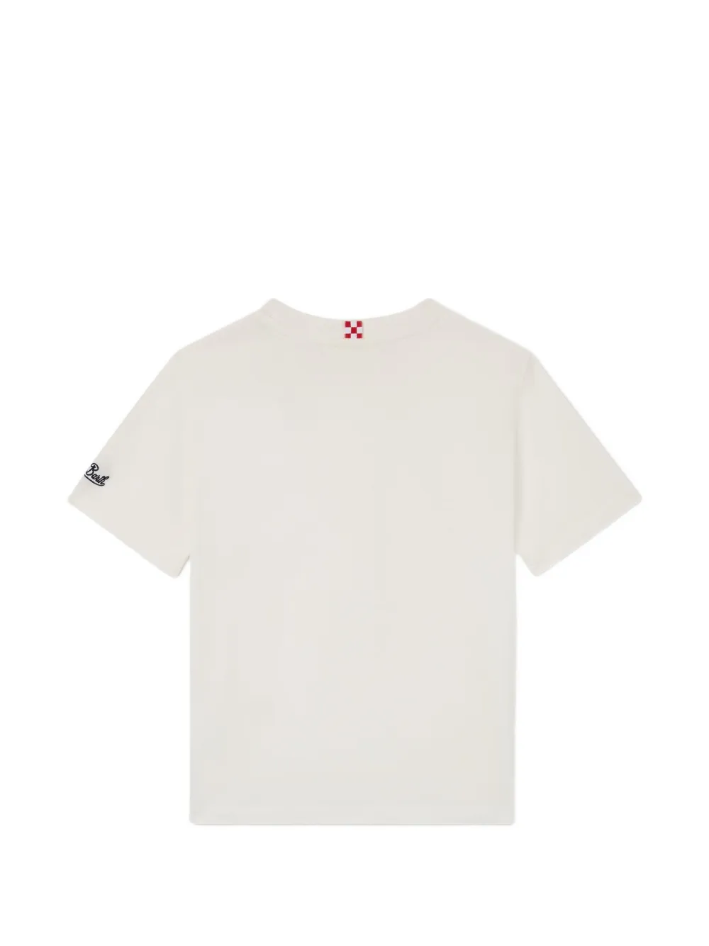 MC2 Saint Barth Kids Cameron T-shirt met geborduurd logo Beige