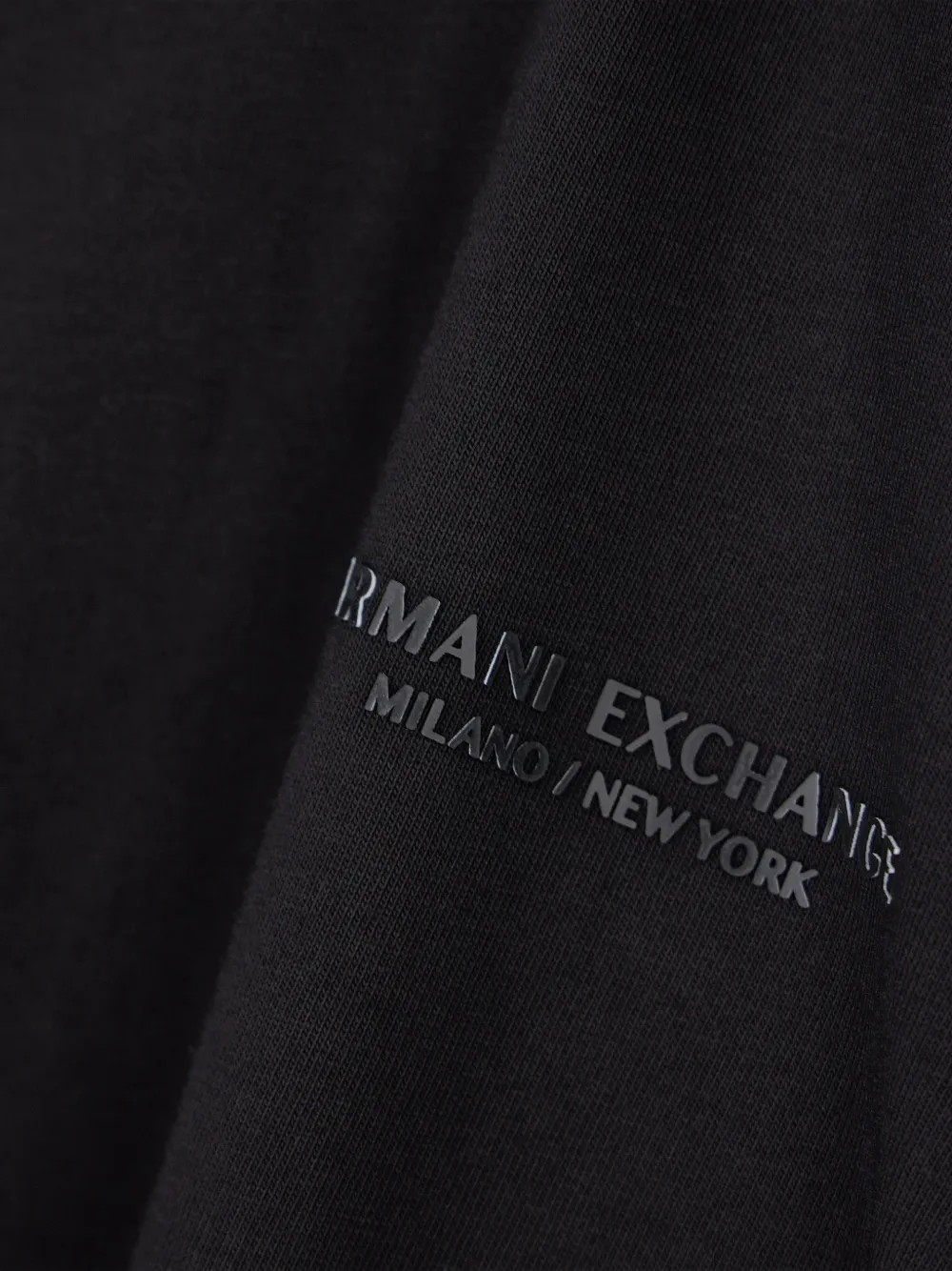 Armani Exchange Essential logo-print jersey T-shirt Zwart