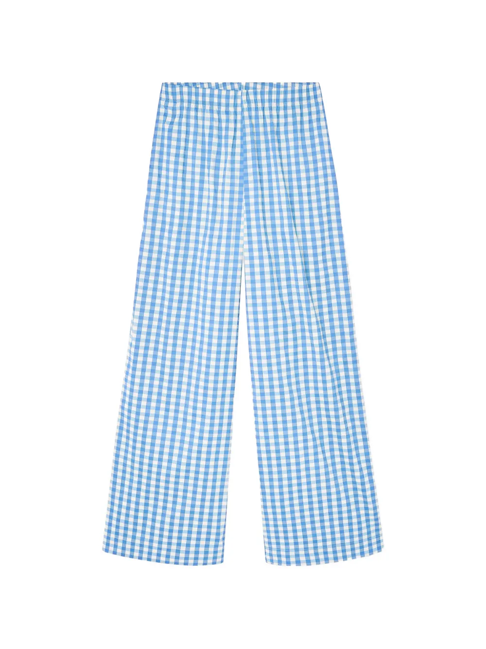American Vintage Riniway gingham-check trousers Blauw