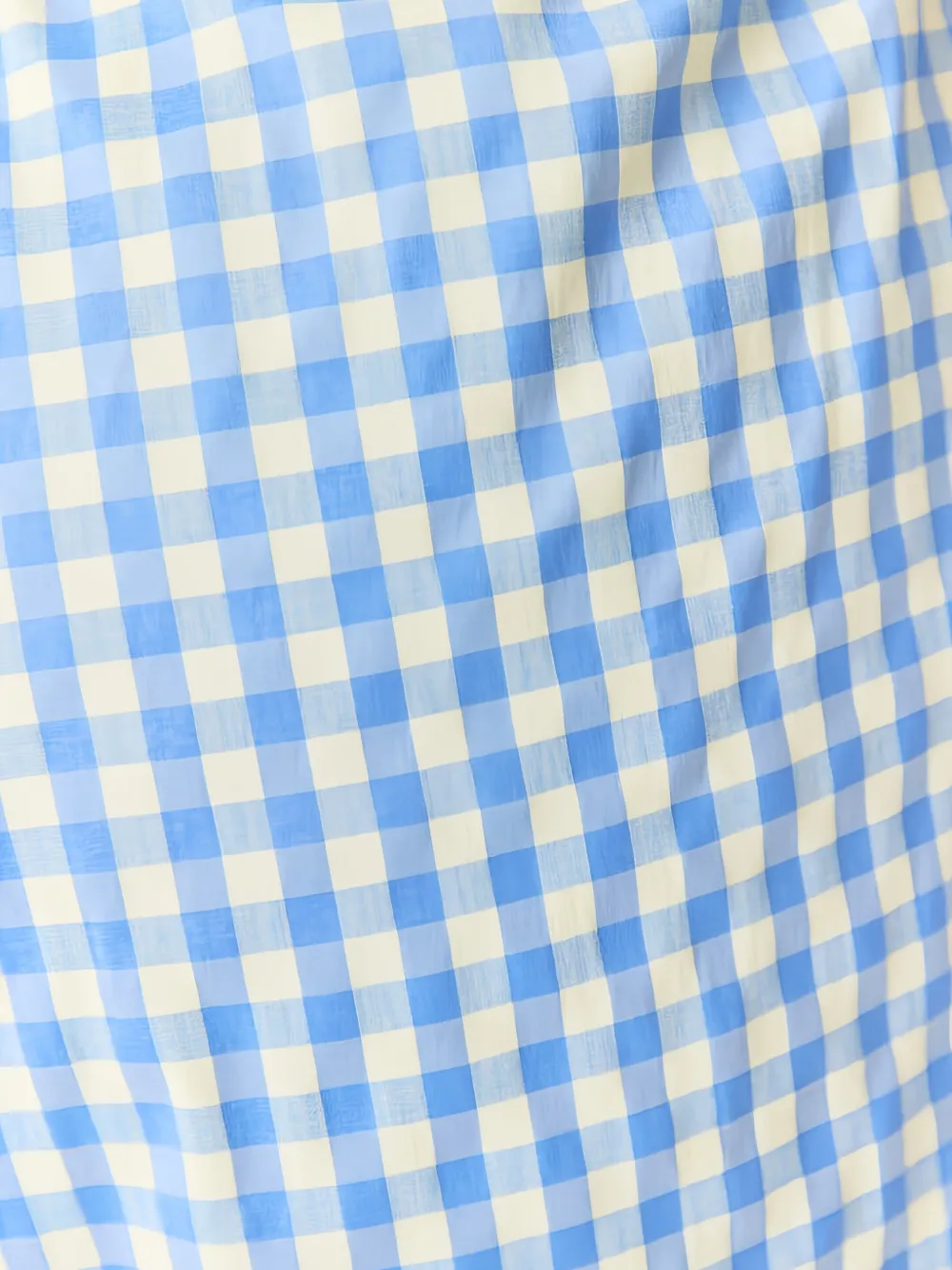 American Vintage Riniway gingham-check trousers Blauw