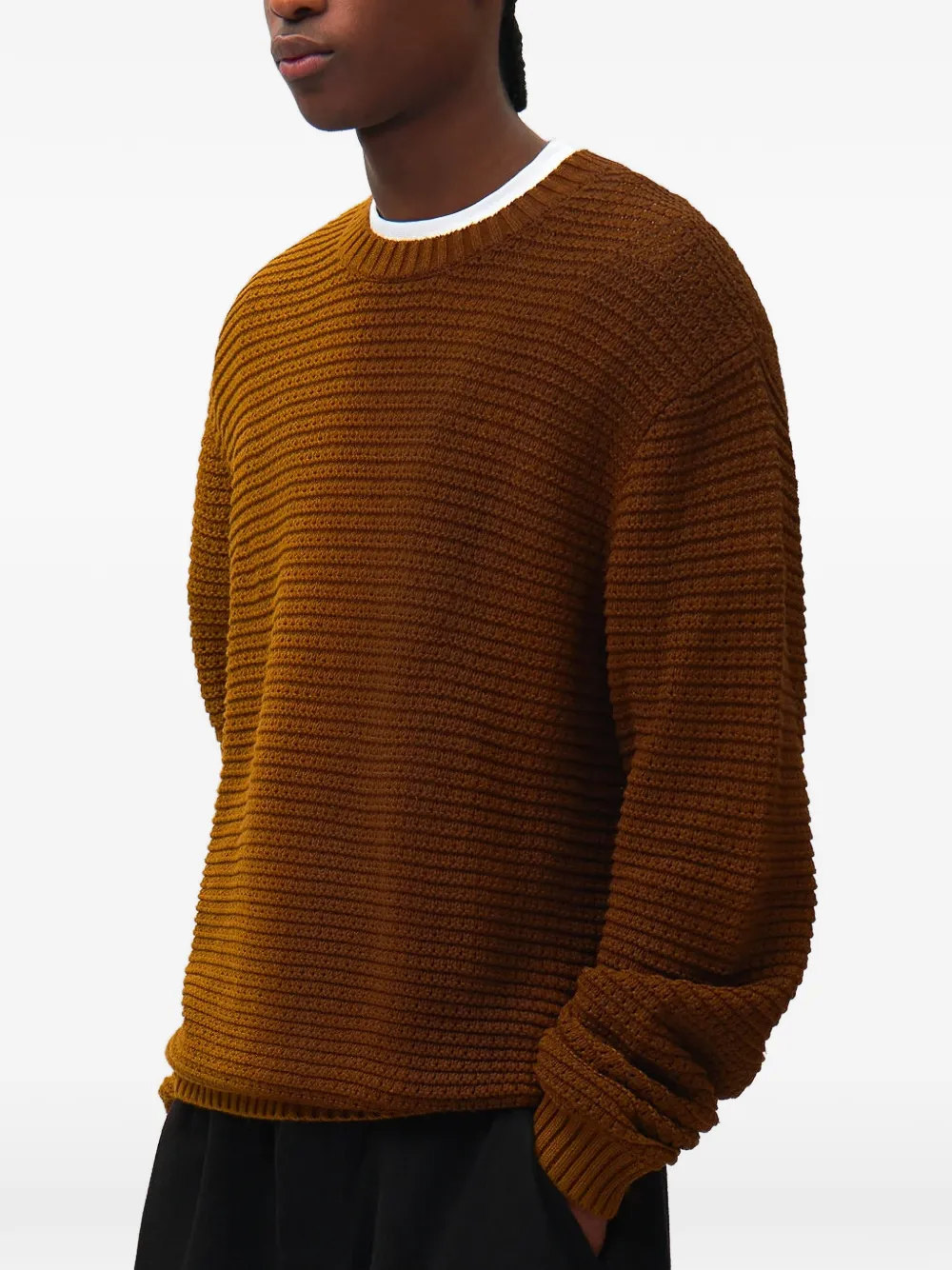 Arte Antwerp waffle-knit sweater - Braun
