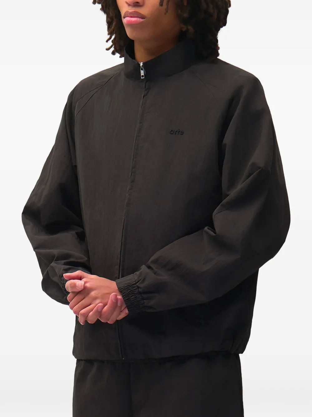 Arte Antwerp Uniform jack met geborduurd logo Zwart