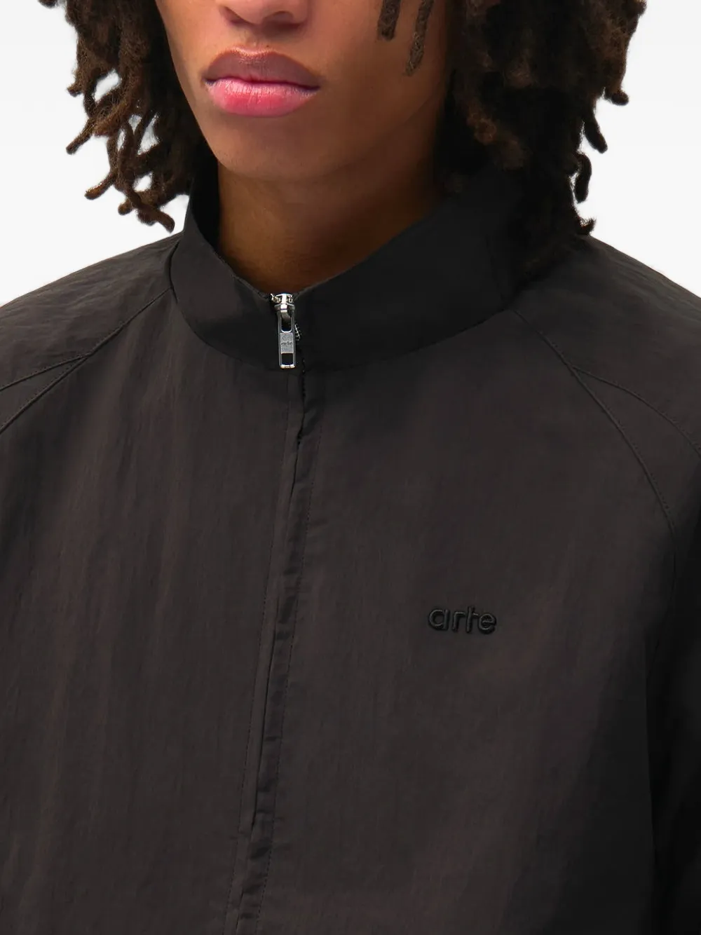 Arte Antwerp Uniform jack met geborduurd logo Zwart