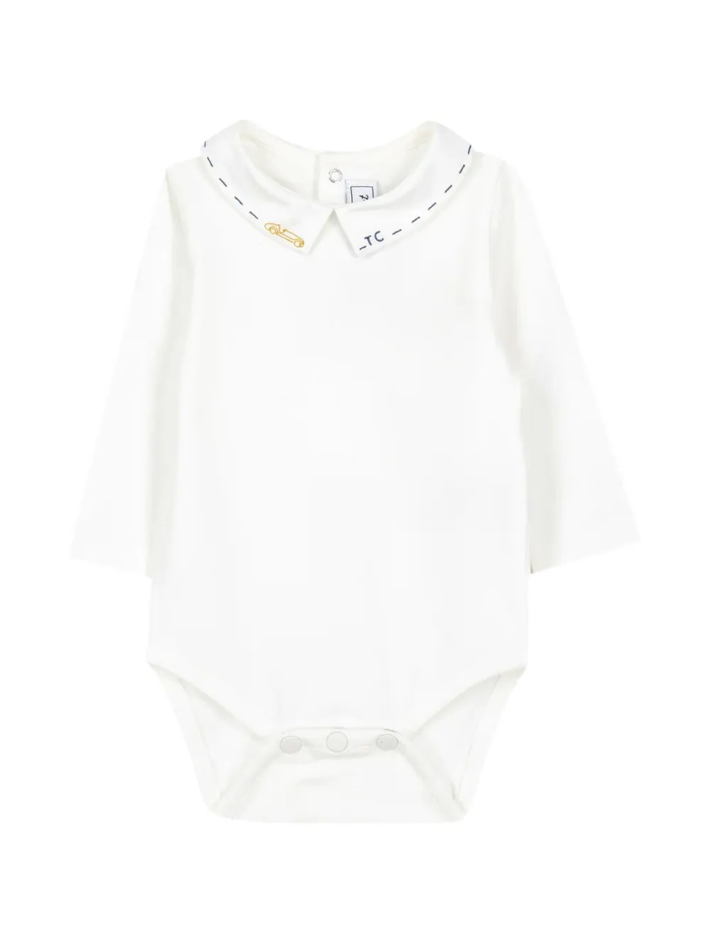 Tartine Et Chocolat embroidered-collar body Wit