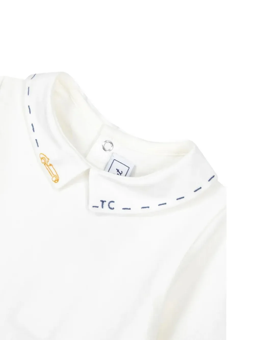 Tartine Et Chocolat embroidered-collar body Wit
