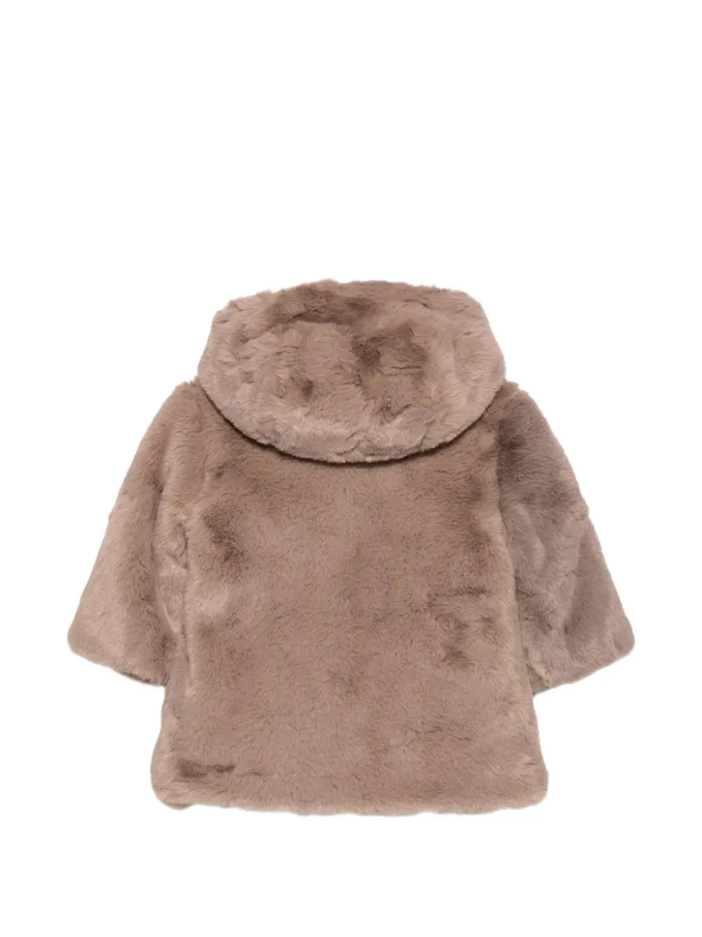 Tartine Et Chocolat faux-fur hooded coat Beige