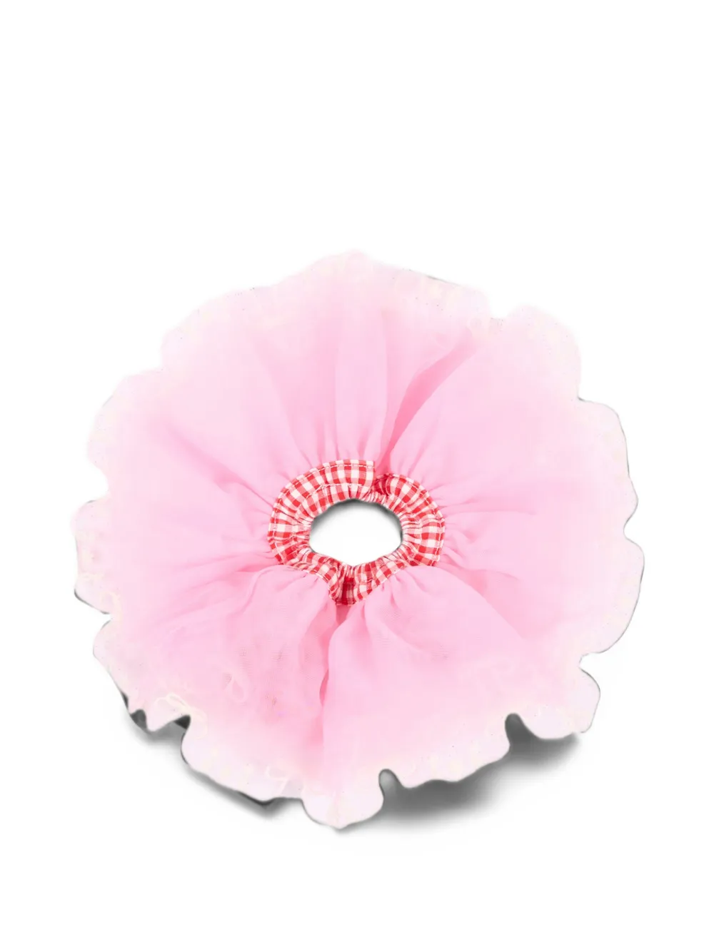 Poco Blush cherry-detail ruffled scrunchie Roze