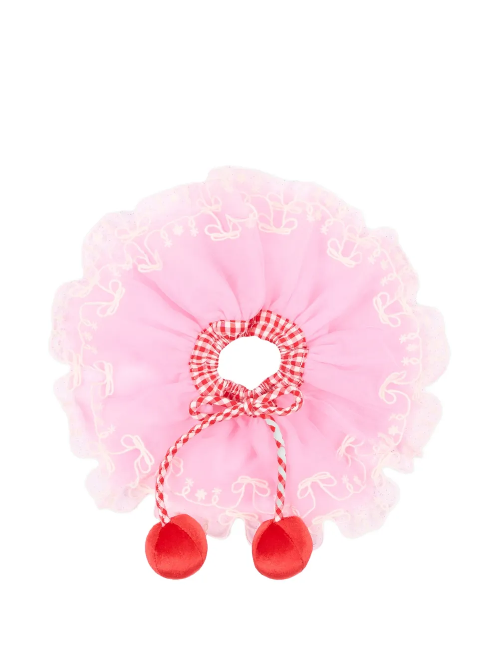 Poco Blush Scrunchie met kersen-detail en ruches Roze