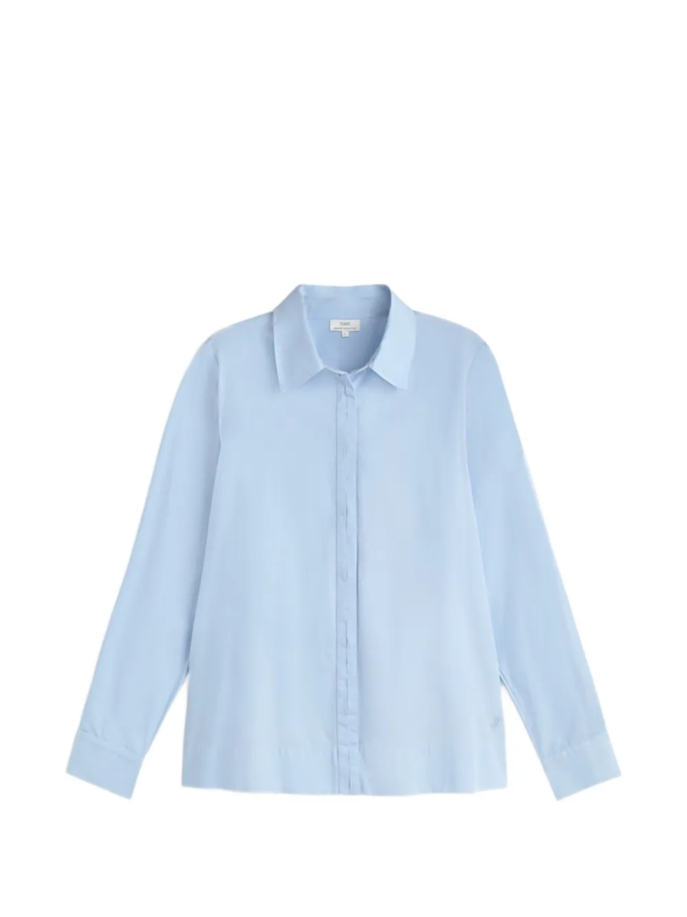 Yerse Long-sleeve Poplin Shirt In 블루