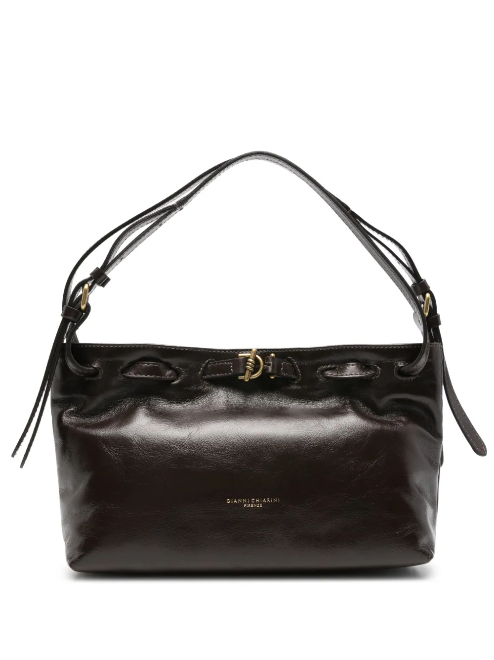 GIANNI CHIARINI Borsa tote Mimi con alamari - Marrone