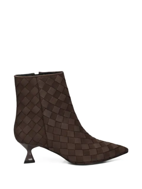 PONS QUINTANA woven leather ankle boots