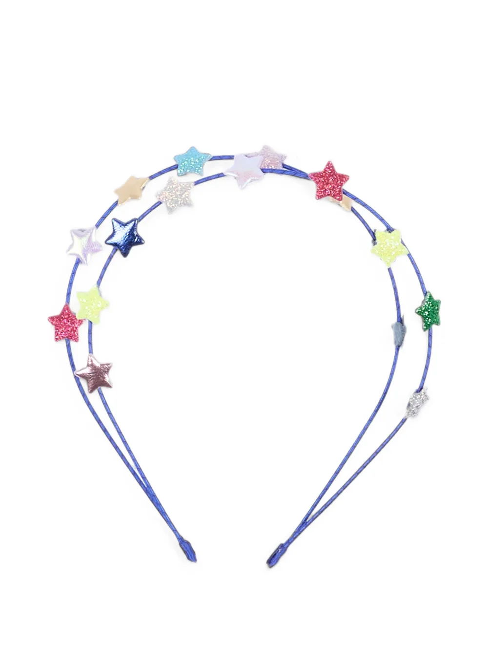 Mimi & lula Teeny haarband met dubbele band en ster-patch Blauw