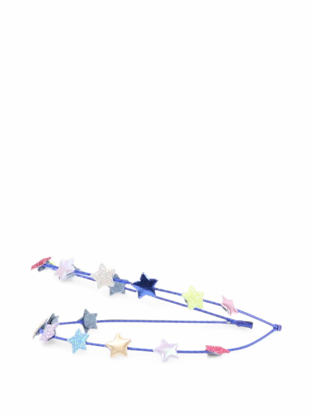 mimi & lula Teeny haarband met dubbele band en ster-patch Blauw