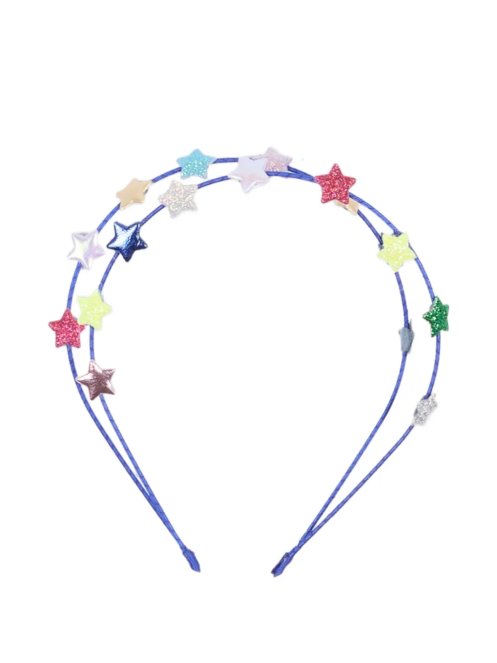 Mimi & lula Teeny haarband met dubbele band en ster-patch Blauw