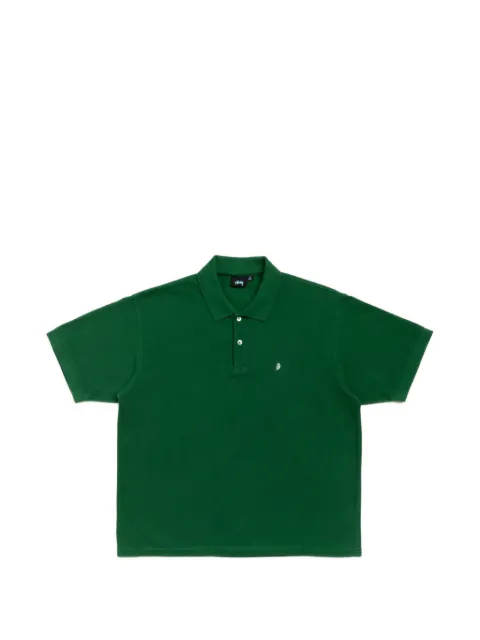 Stüssy pique-knit polo shirt
