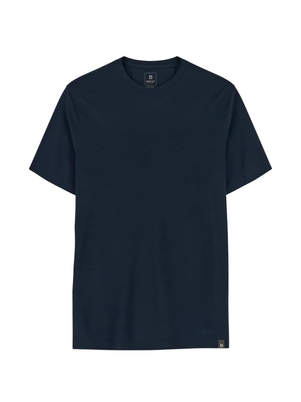 Boggi Milano T-shirt jersey cotton-tencel blend - Blau