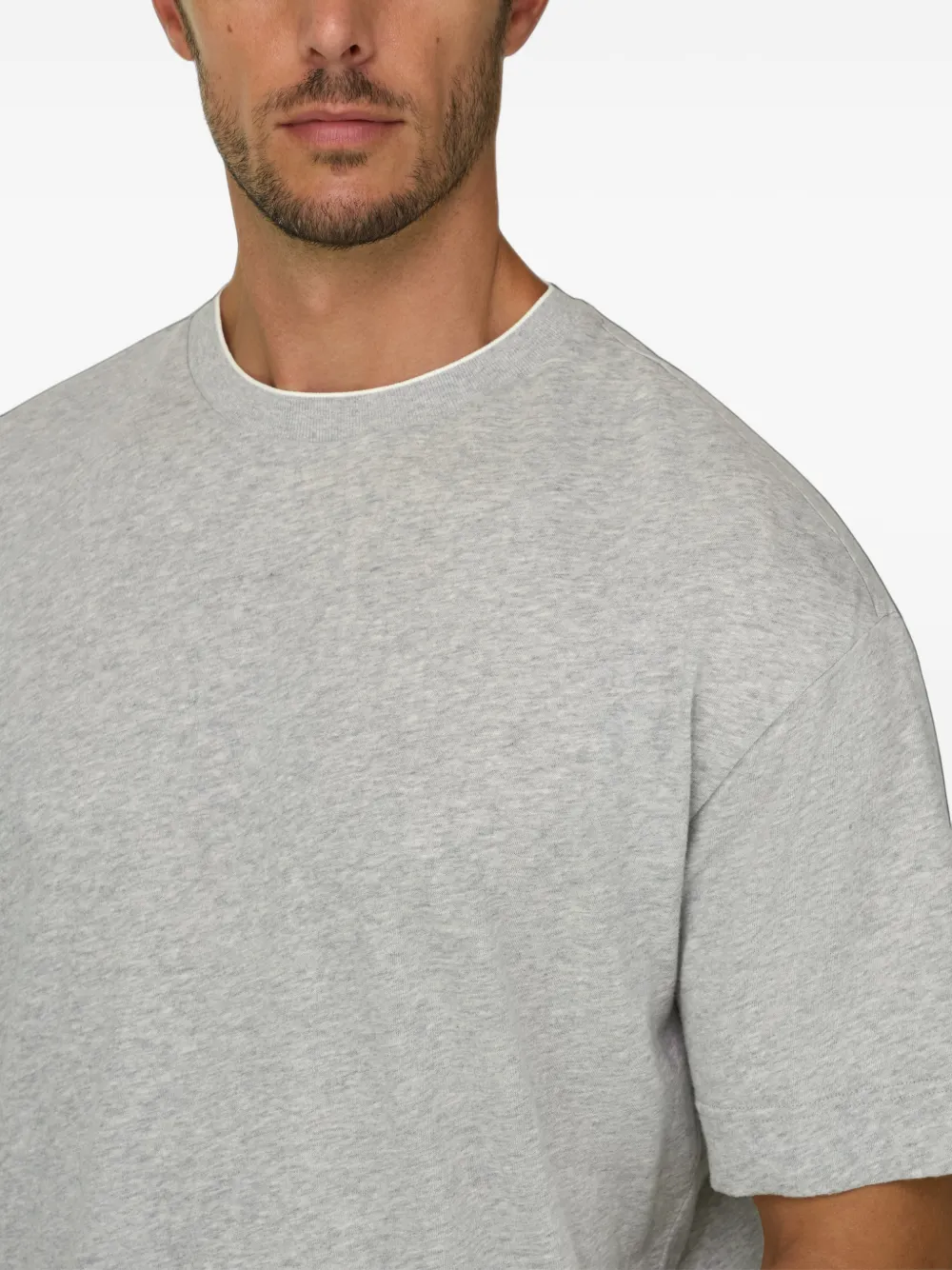 Boggi Milano T-shirt van katoenen jersey Grijs