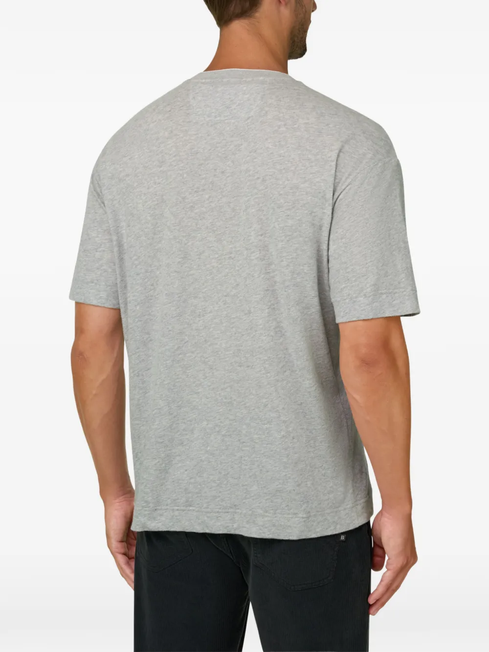 Boggi Milano T-shirt van katoenen jersey Grijs
