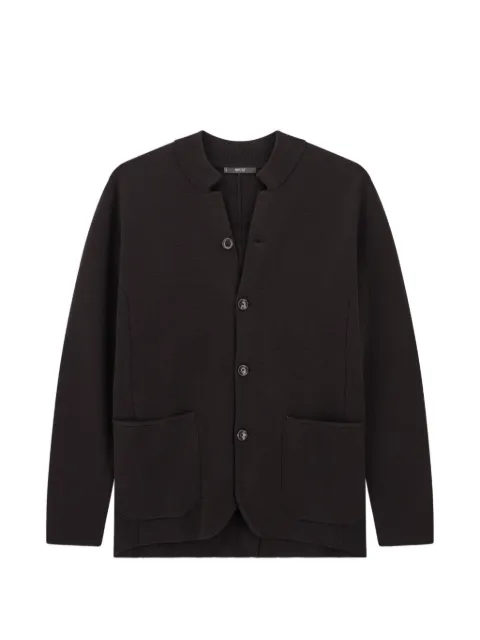 Boggi Milano knitted jacket in superfine merino wool