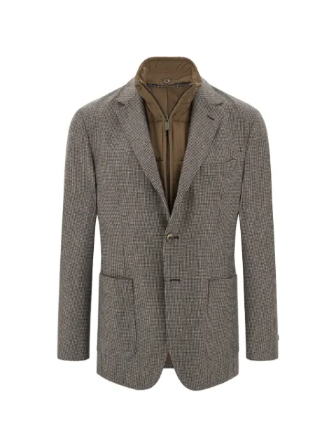 Boggi Milano blazer houndstooth wool flannel