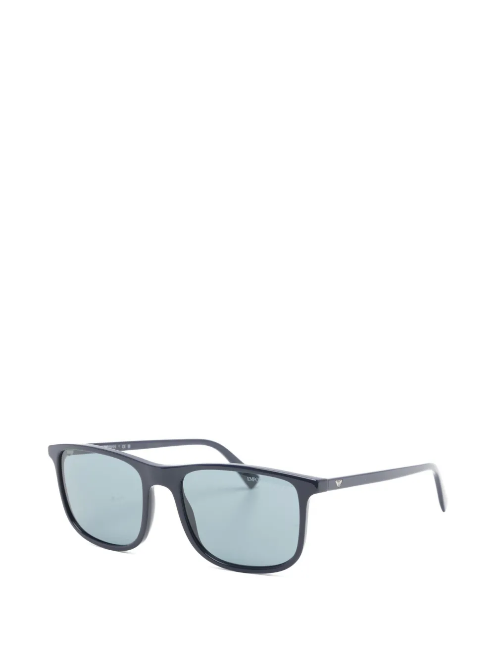 Emporio Armani rectangle-frame sunglasses Blauw