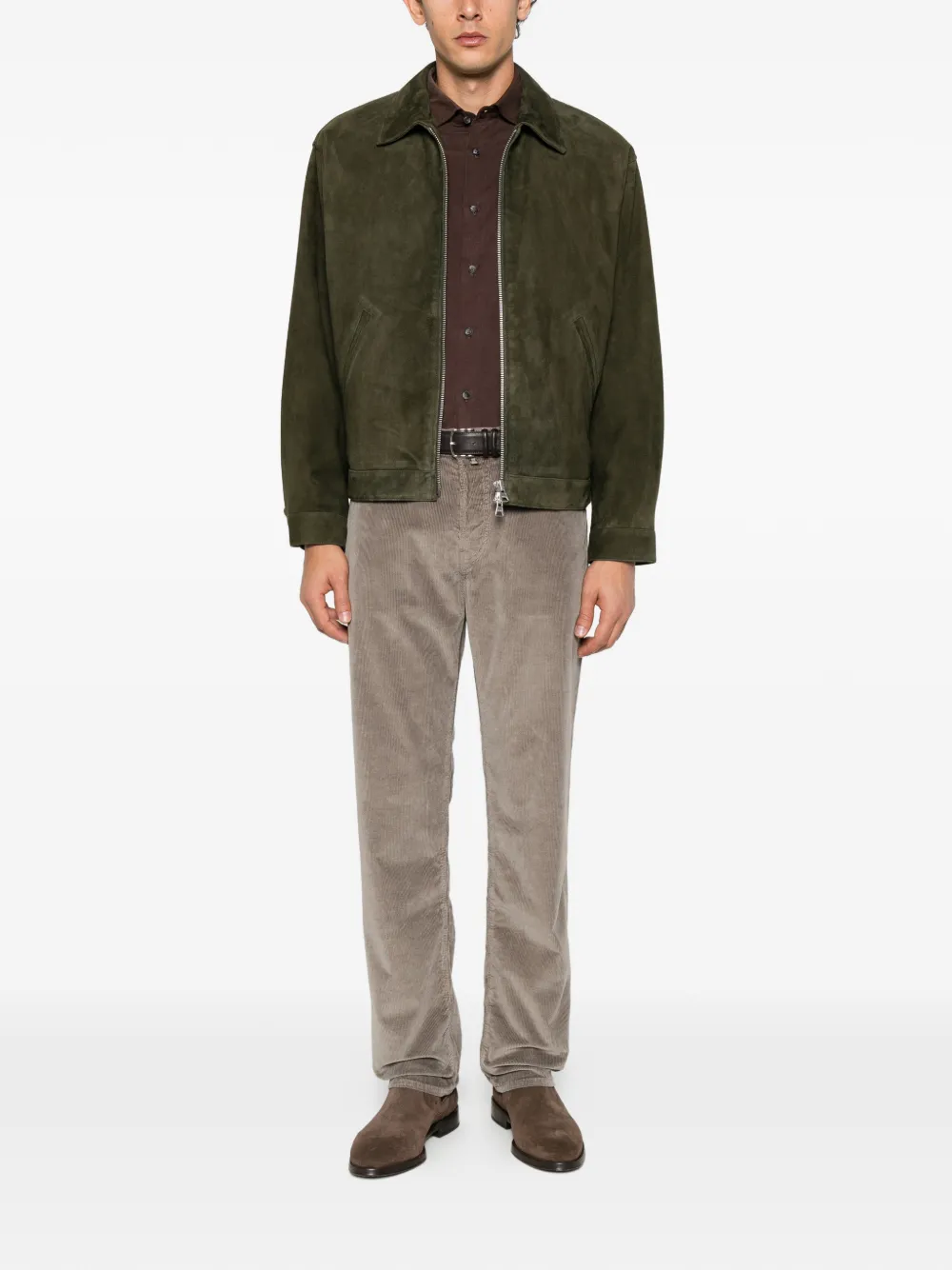 Jacob Cohën corduroy straight-leg trousers Grijs