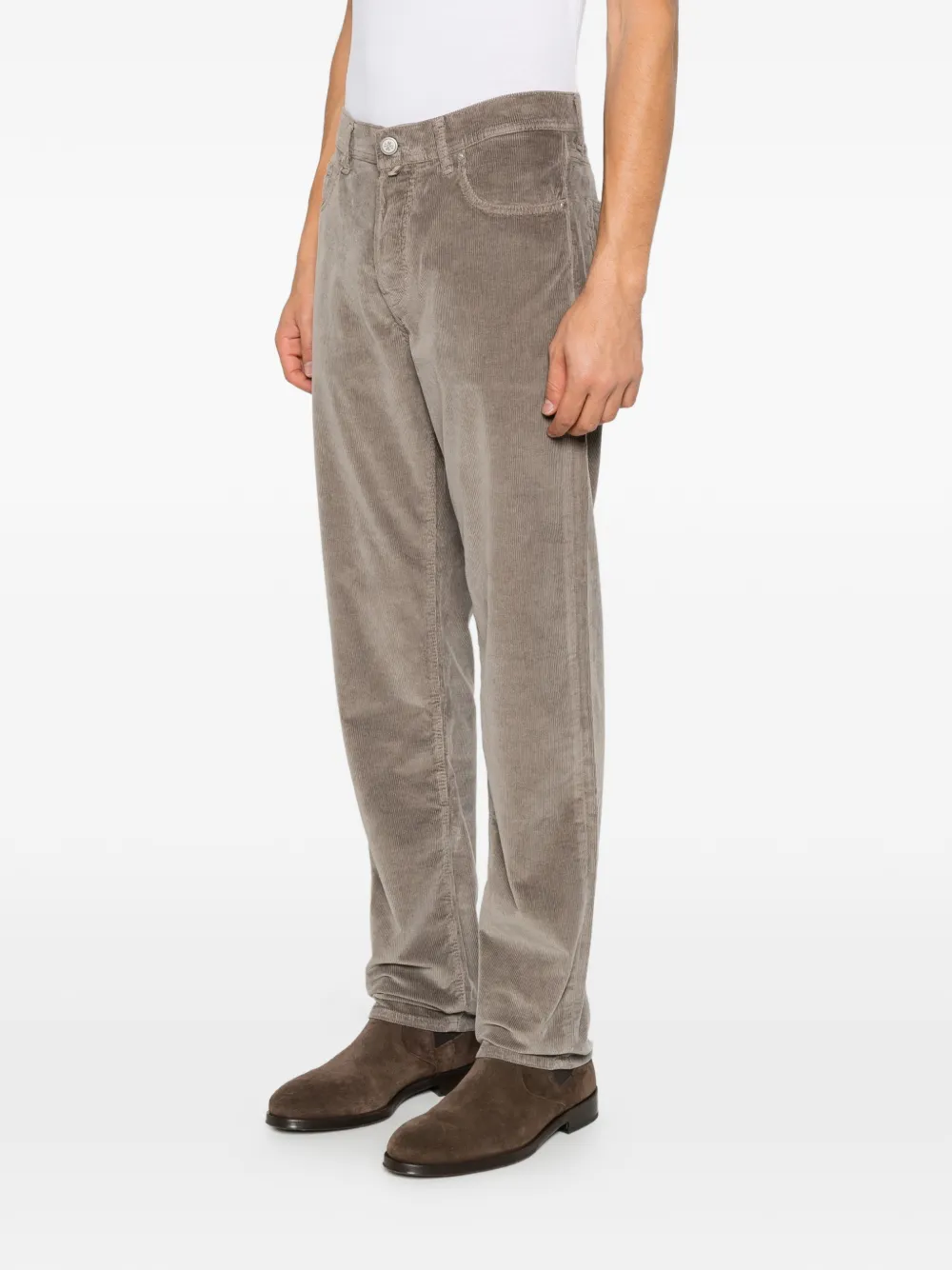 Jacob Cohën corduroy straight-leg trousers Grijs
