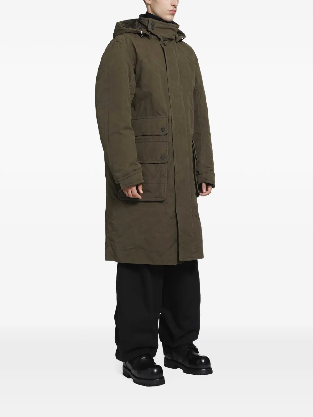 Moncler Grenoble Allaine hooded parka Groen