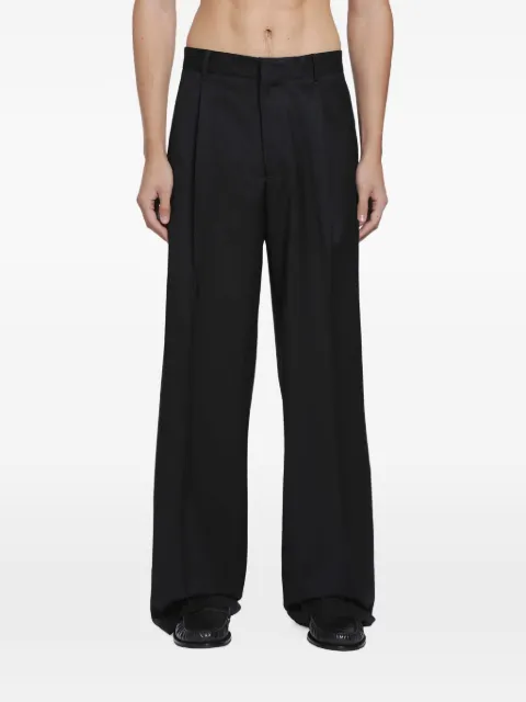 Lardini pleated wide-leg trousers