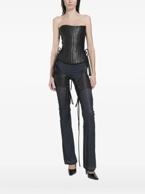 KNWLS Veil leather corset