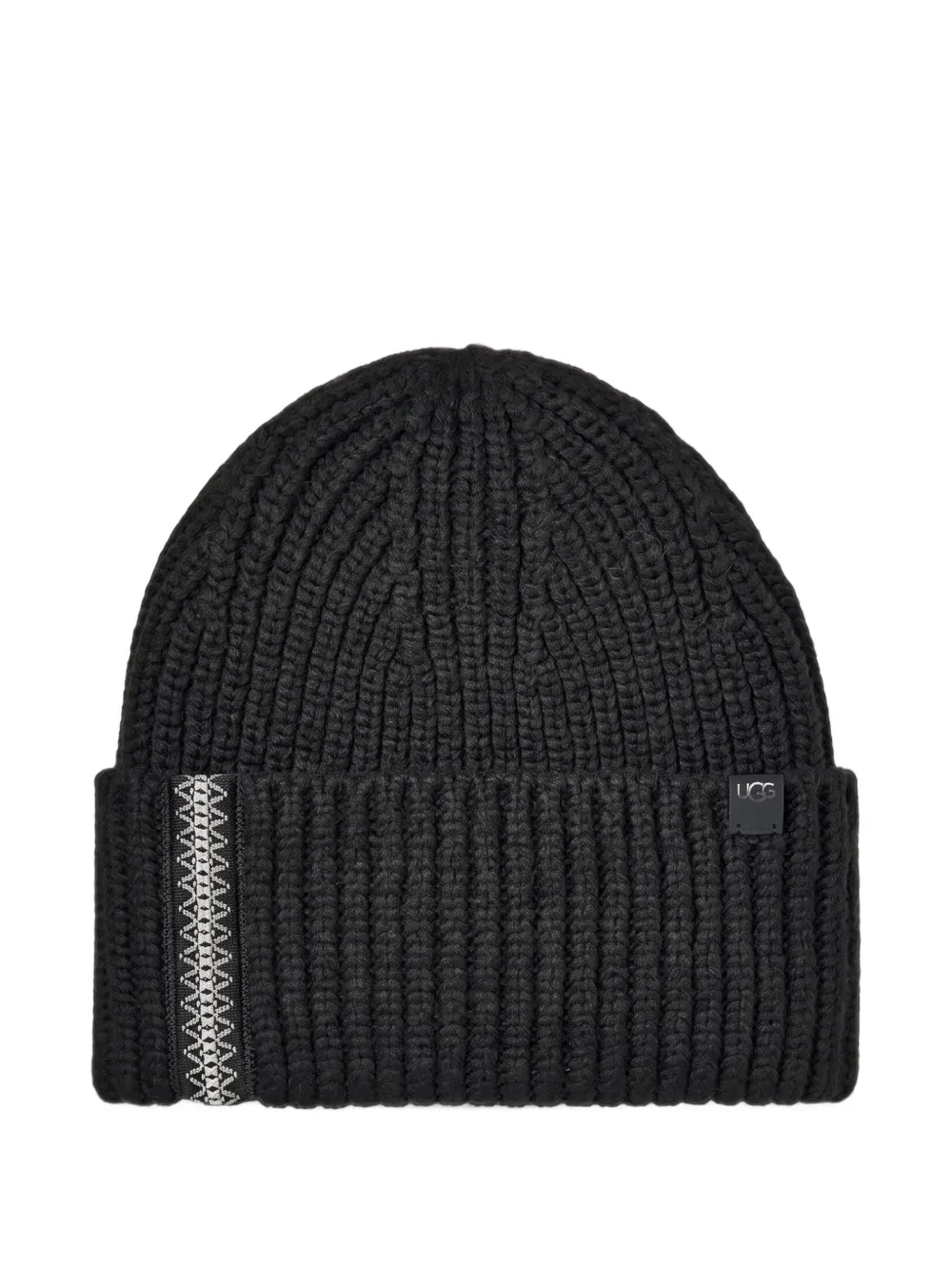 UGG chunky rib braid beanie Zwart