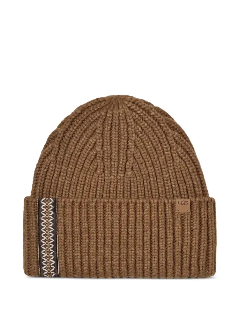UGG gorro tejido de canalé grueso