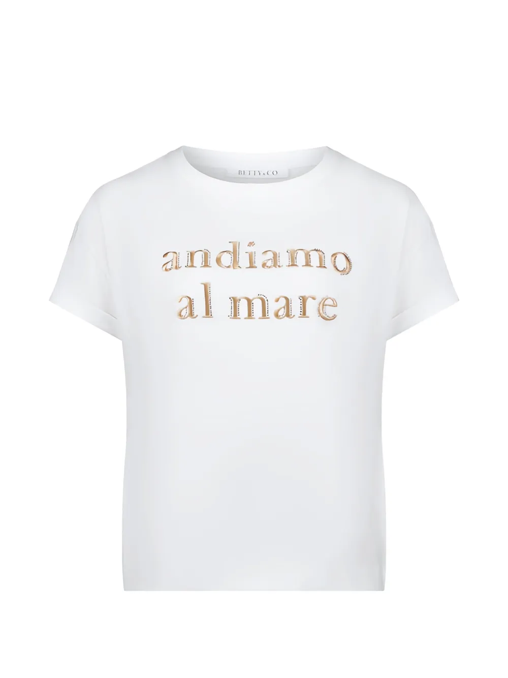 BETTY & CO t-shirt à slogan imprimé - Blanc BETTY & CO t-shirt à slogan imprimé - Blanc