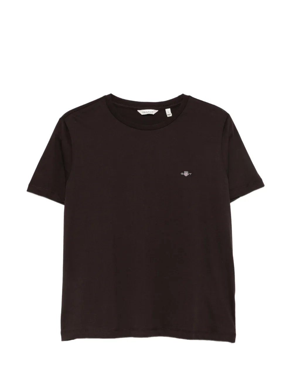 Gant logo-embroidered T-shirt Bruin