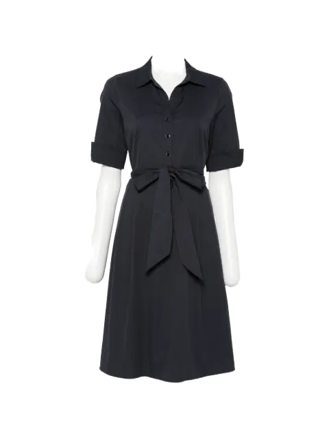VERA MONT belted button-up mini dress