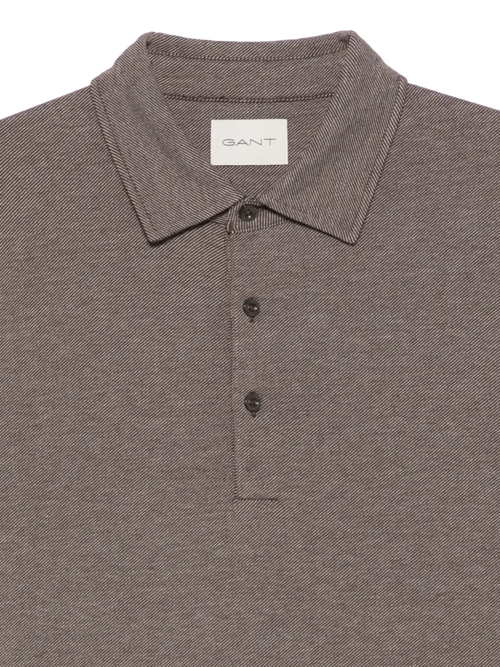 Gant Poloshirt met lange mouwen Bruin