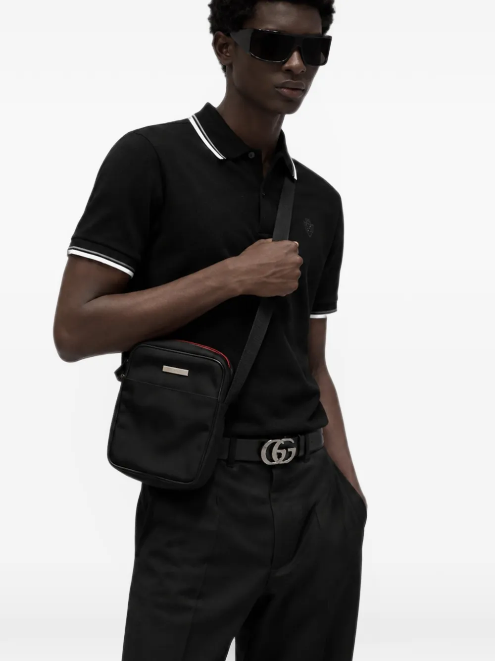 Gucci Tag Small Crossbody Bag - Schwarz