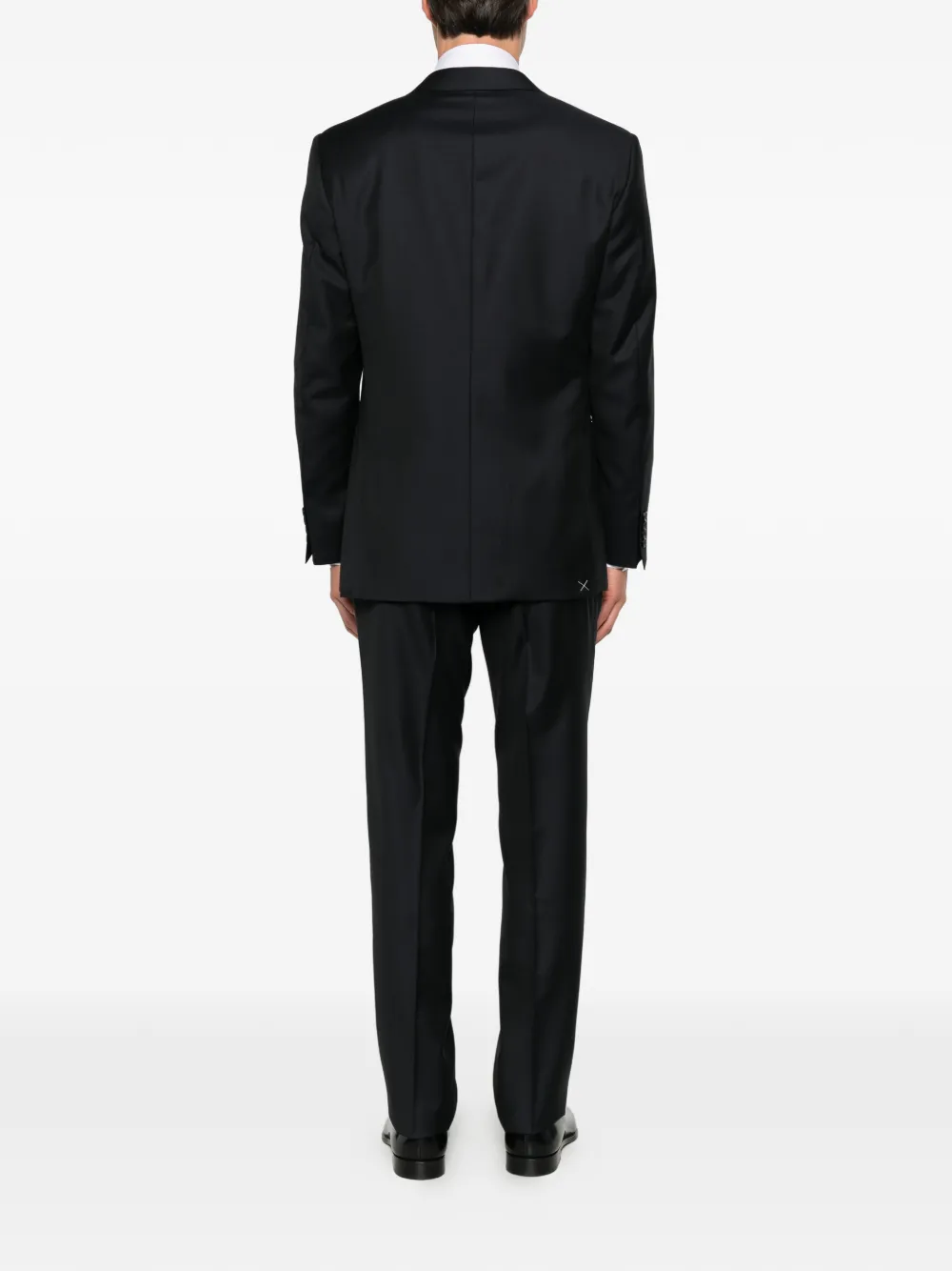 Canali single-breasted notched-lapel suit Blauw