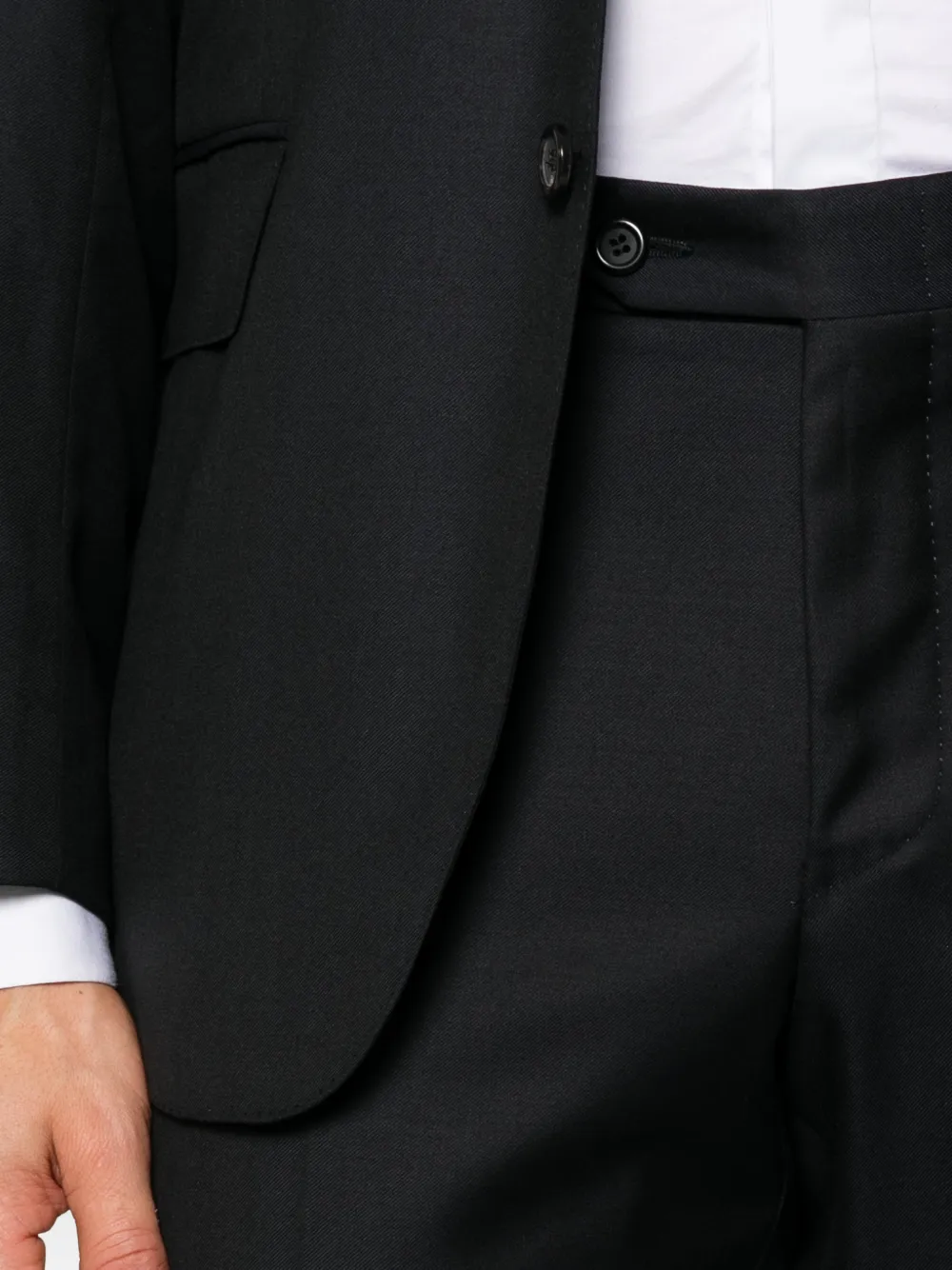Canali single-breasted notched-lapel suit Blauw