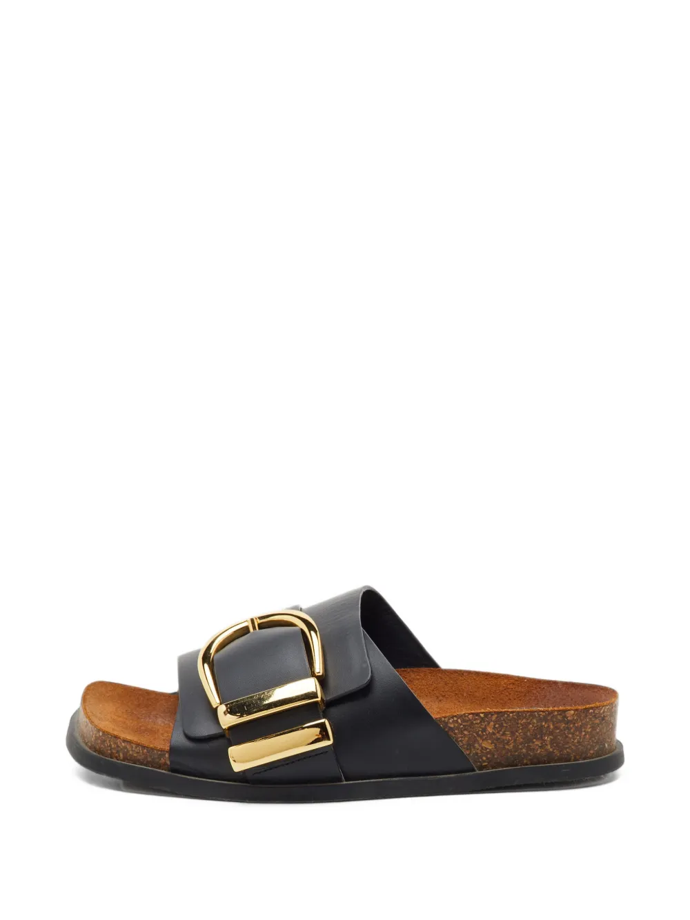 KHAITE Pre-Owned buckle detail sandals - Schwarz