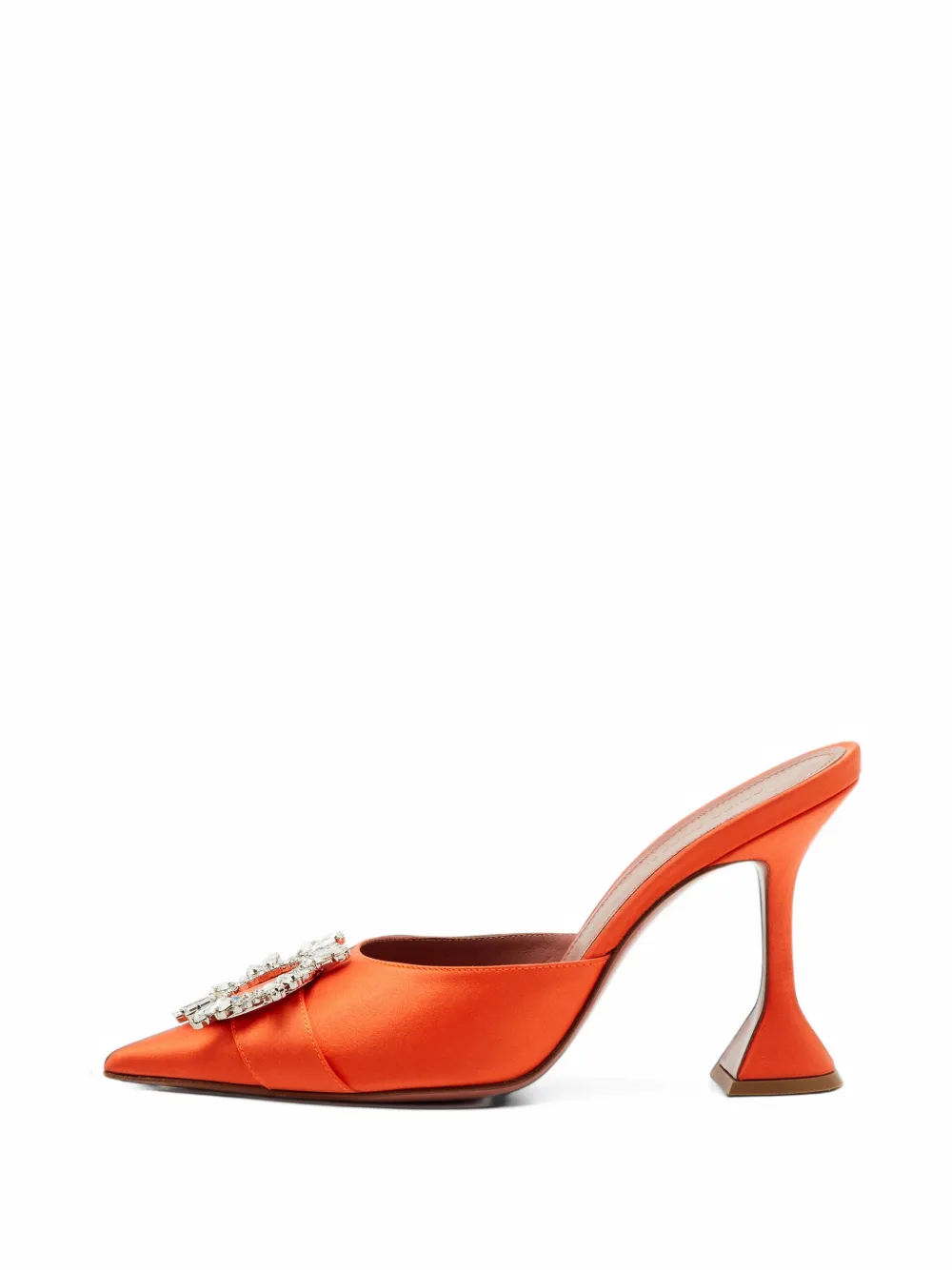 Amina Muaddi Begum crystal-embellished mules - Orange