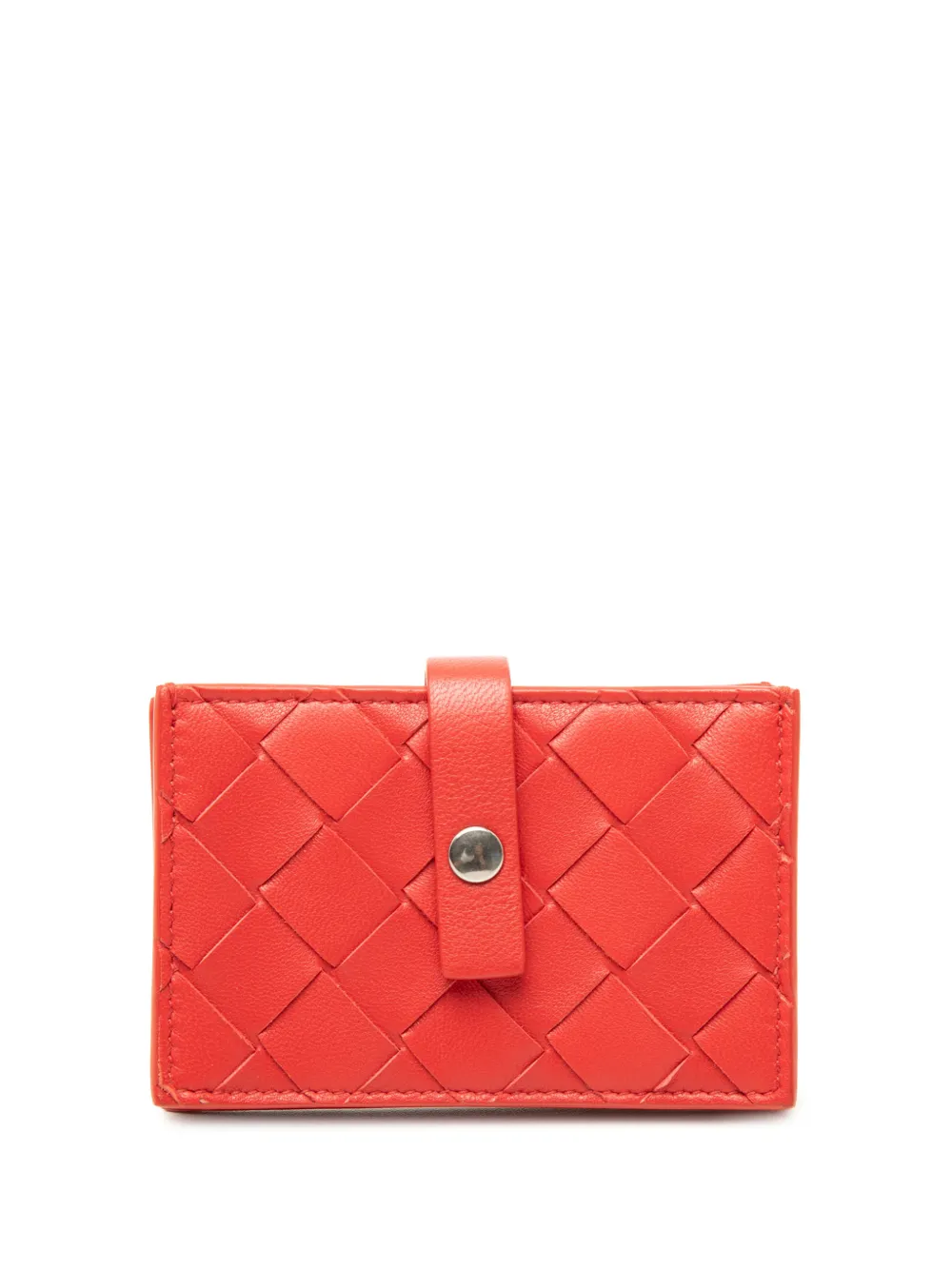 Bottega Veneta Pre-Owned 1990-2010 Nappa Intrecciato card holder - Rot