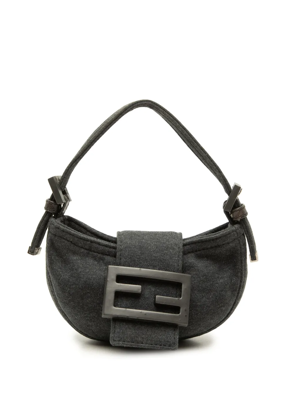 Fendi Pre-Owned 2000-2010 Mini Wool Croissant handbag - Grey