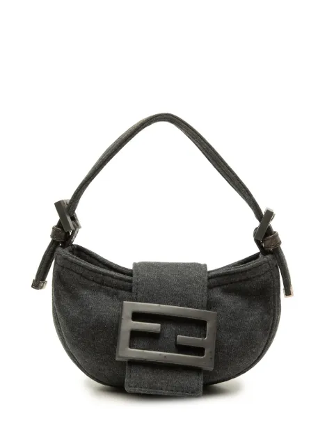 Fendi Pre-Owned 2000-2010 Mini Wool Croissant handbag
