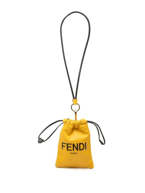Fendi Pre-Owned 2010-2026 Nappa Logo Neck Phone pouch