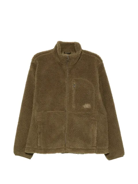 The North Face fleece-texture zip-up jacket