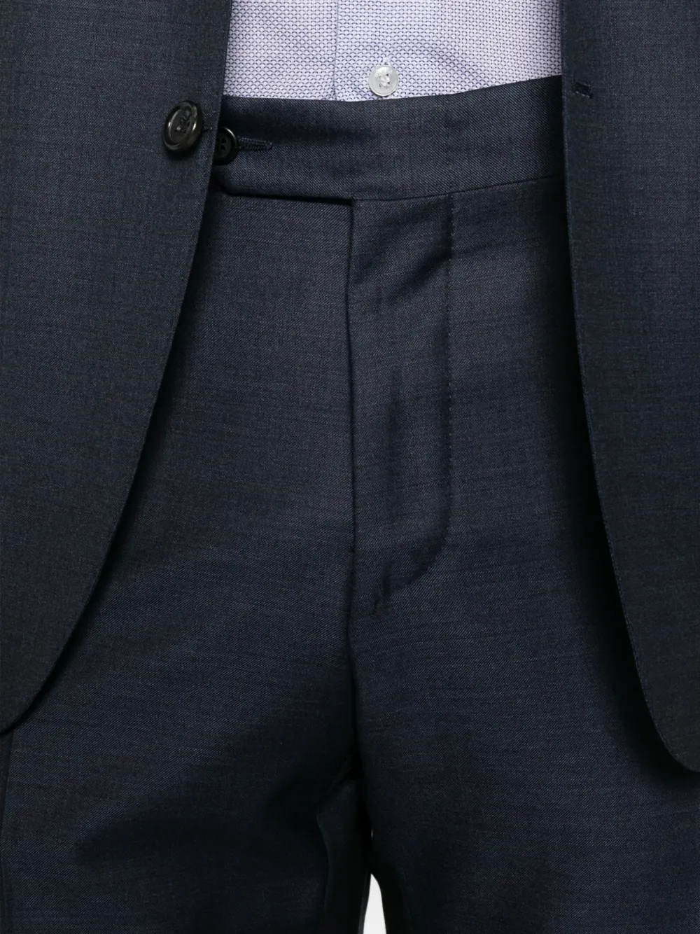 Canali single-breasted wool suit Blauw