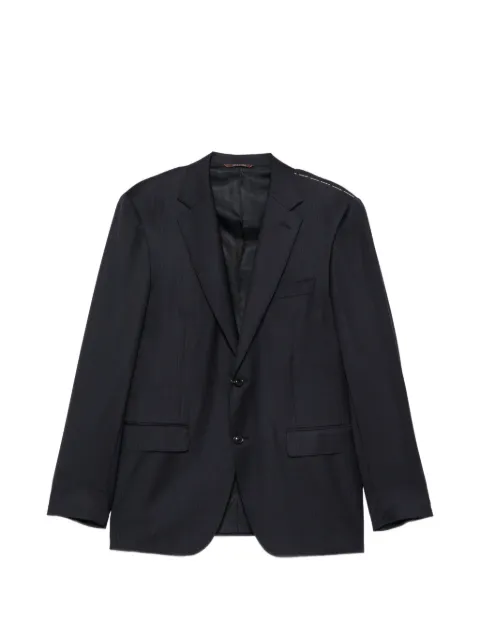 Canali micro-patterned wool suit