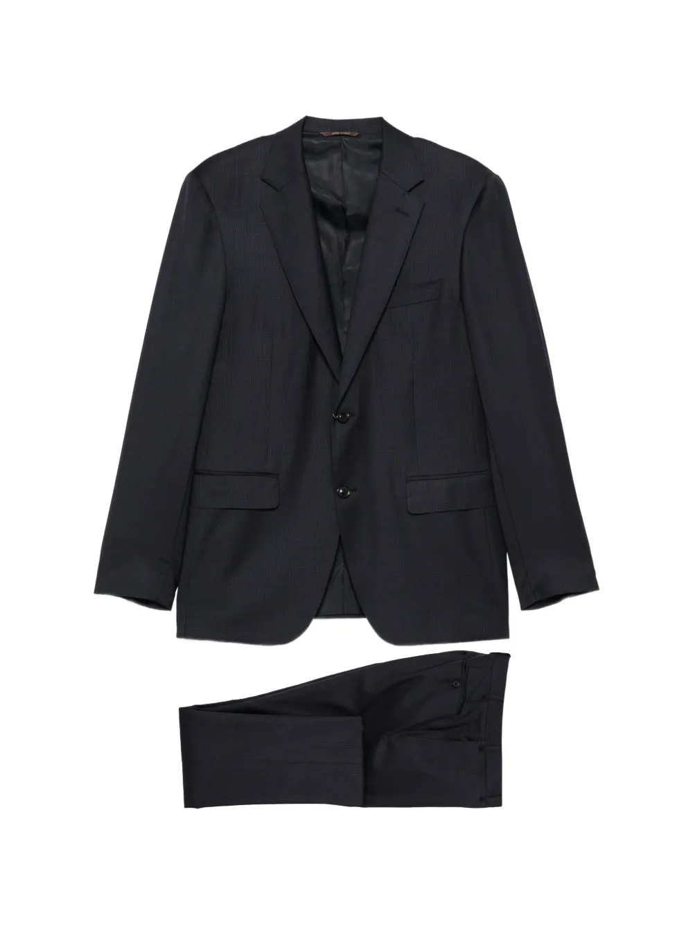 Canali micro-patterned wool suit Blauw