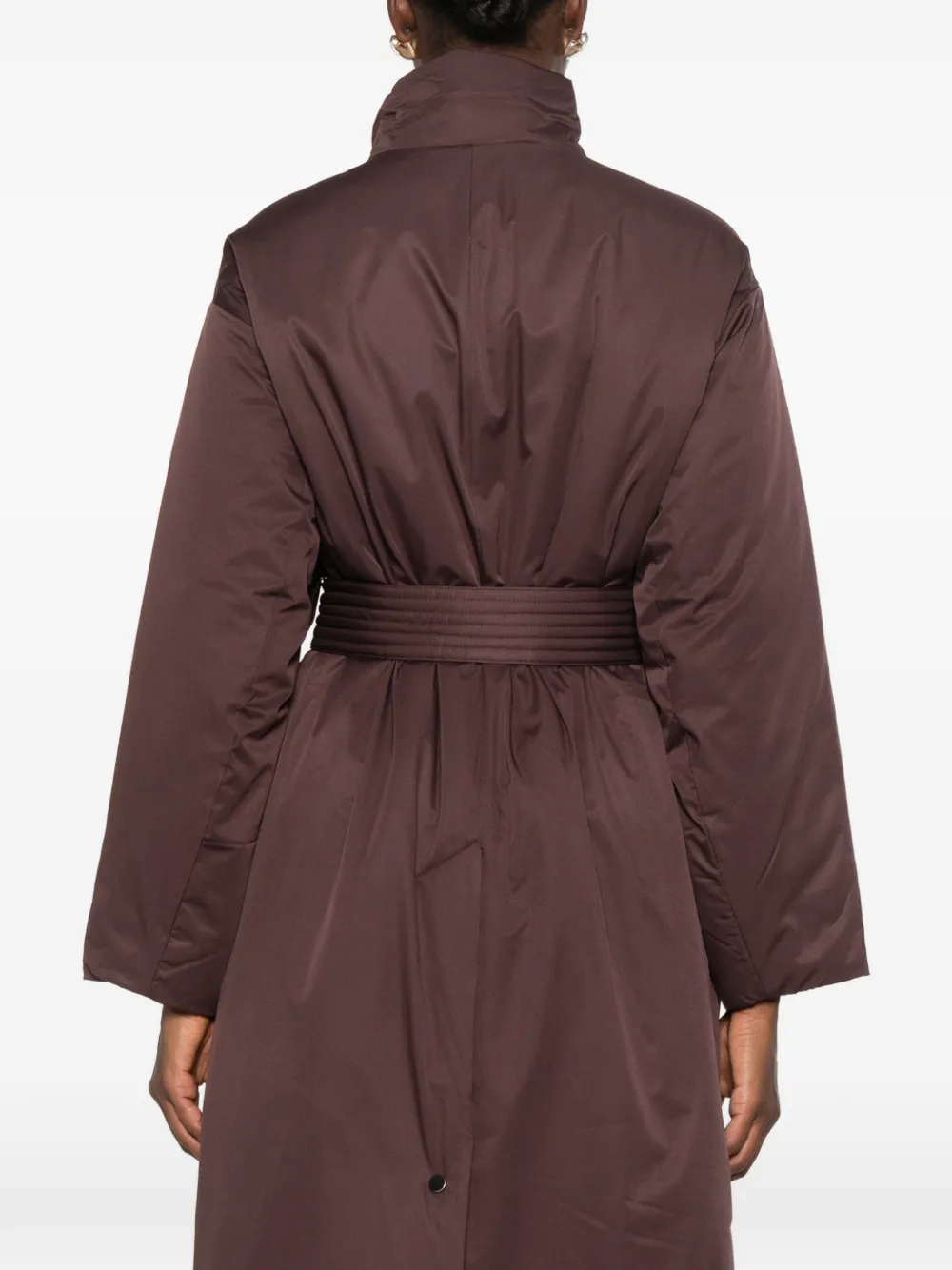 JOSEPH belted high-neck coat Bruin